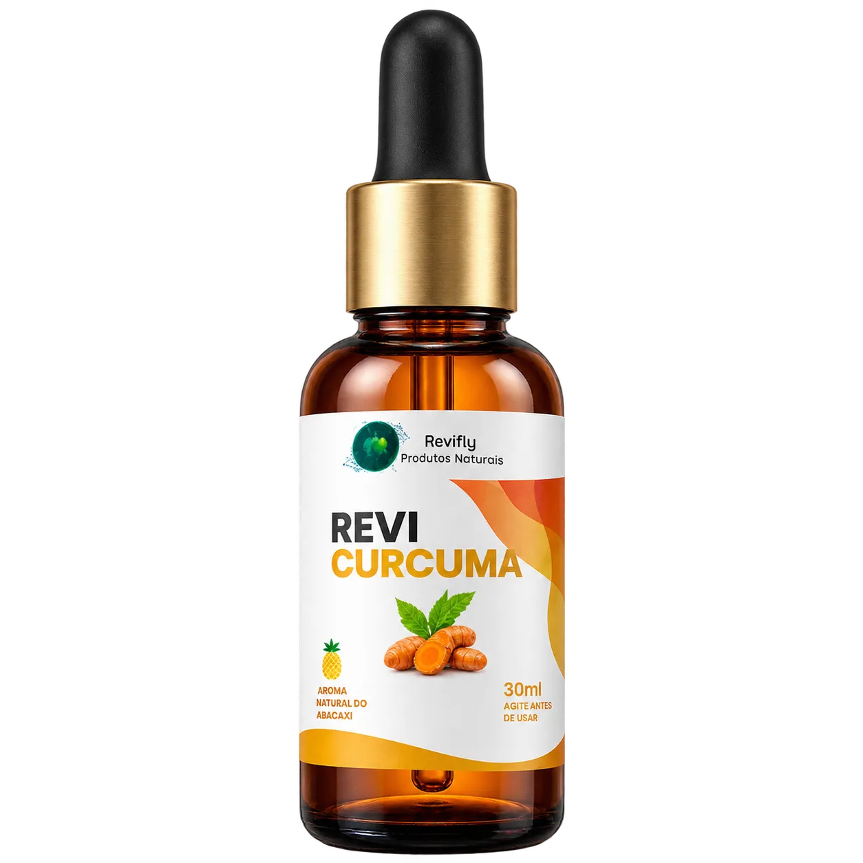 Revi Curcuma liquid drops bottle